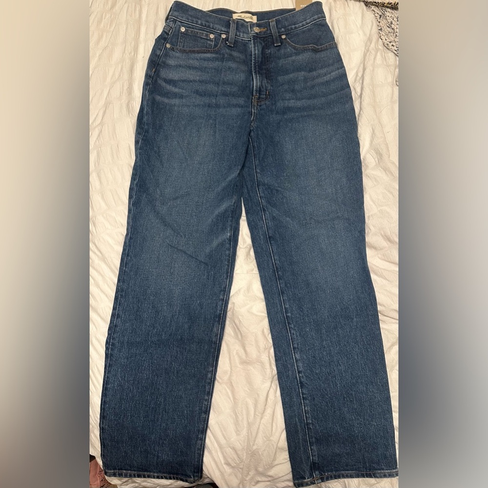 Madewell Blue Straight Leg Jeans